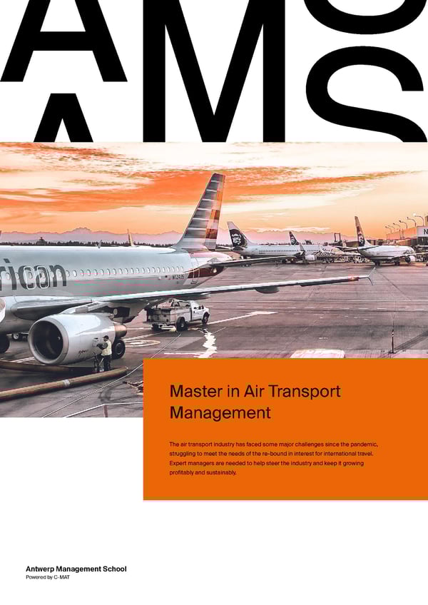 Download the brochure Master in Air Transport Management